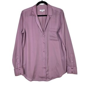 Equipment Satin Mauve Button-Up Shirt